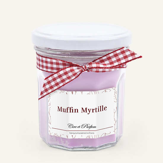 bougie parfumée muffin myrtille