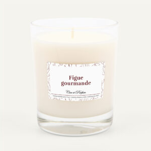 Bougie parfumée Figue Gourmande artisanale, parfum fruité et gourmand intense, Cire et Parfum.